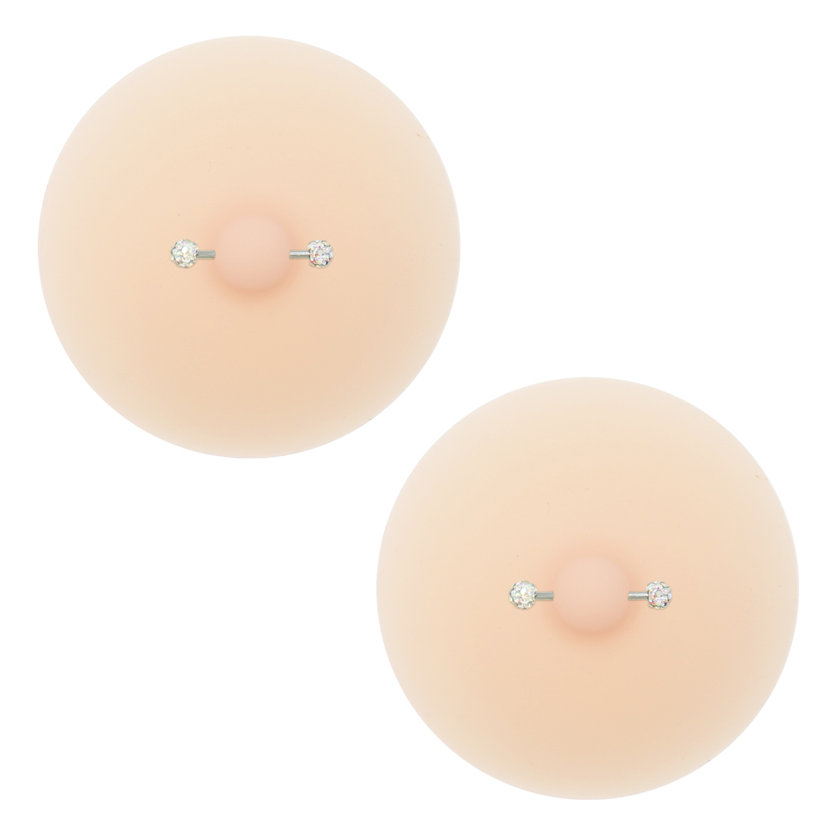Pasties rosé avec piercing strass AB