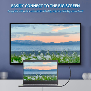 Xpup 4K @ 60Hz 3D 48gbps微型高清多媒体2.0公适配器同轴双绞线电脑高清电视家庭影院聚氯乙烯护套 - Product Image 4