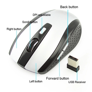 Logo personalizzato all'ingrosso 2.4ghz computer mini mouse USB wifi mouse wireless computer notebook mouse ottico per laptop - Product Image 4
