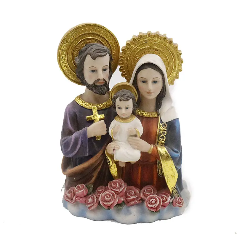 HY vendita calda resina figura cattolica statue decorazione religiosa di poliresina