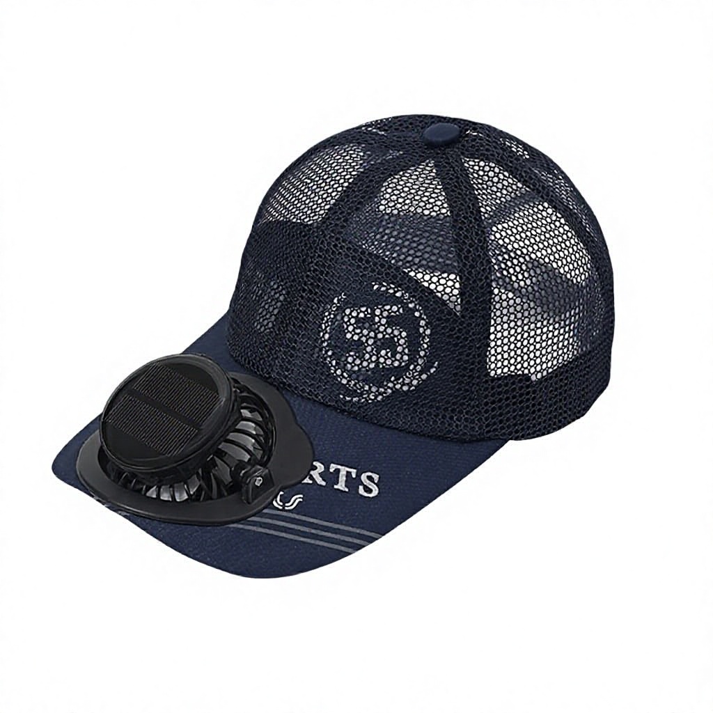 Solar-navy blue letter mesh