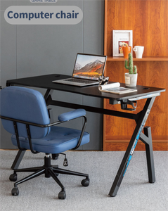 Moderner bunter Rüstungs computer tisch mit Lichtern für Home Office oder Studie für Schlafzimmer zu Hause oder im Büro - Product Image 2