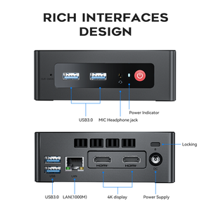 Beelink Mini <strong>Computer</strong> GK35 Pro Intel Gemini Lake <strong>Processor</strong> J4105(4C/4T,up to 2.5GHz),support 4k Dual Display,cheap Intel Mini PC - Product Image 5