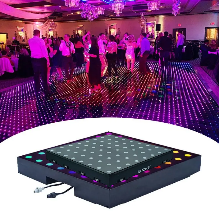 Vorlane Hot Bán RGBW sàn nhảy LED ánh sáng Disco Dance Floor Led Gương Dance Floor Magnetic cho Câu lạc bộ