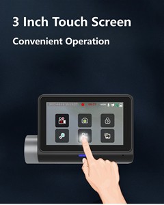 2 <strong>Channel</strong> Touch Screen Car Dash Camera <strong>Vehicle</strong> 360 View Built-in GPS 1080P Front and Back Dash Camera Car Black Box - Product Image 4