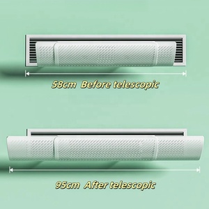 Einziehbarer AC-Deflektor Universal Einstellbare Klimaanlage Deflektor Luft umlenker abdeckung Teleskop-Anti-Wind-Leit bleche - Product Image 6