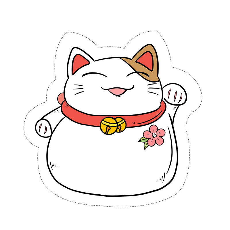 MM Lucky Cat (with hanging rope)