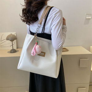 2025 primavera estate nuova borsa Tote a contrasto di colore con cerniera per Computer di grande capacità alla moda borsa a tracolla da signora sotto le ascelle - Product Image 5