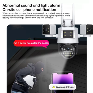 HIKWIFI Okam 6mp Triple Lens Wireless Network <strong>Camera</strong> 180 Degree Wide Angle Human Detection Color Night Vision 4G <strong>Camera</strong> - Product Image 5