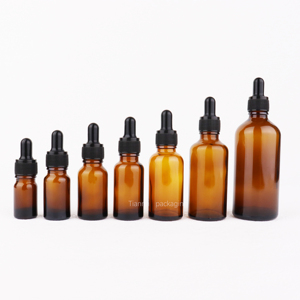 Özelleştirmek 5ml 10ml 15ml 20ml 30ml 50ml 100ml şık Amber cam 2 oz uçucu yağ için cam damlalık şişeleri saç serum şişe - Product Image 3