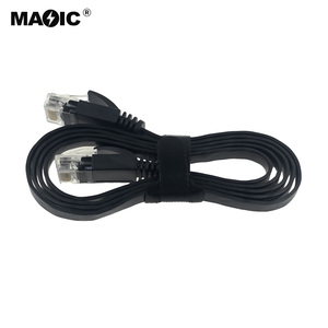 Fabrika OEM ucuz fiyat düz cat5 cat5e cat6 kedi 6 cat6e cat6A Ethernet kablosu LAN UPT Cat6e RJ45 ağ Patchcord kablo - Product Image 4