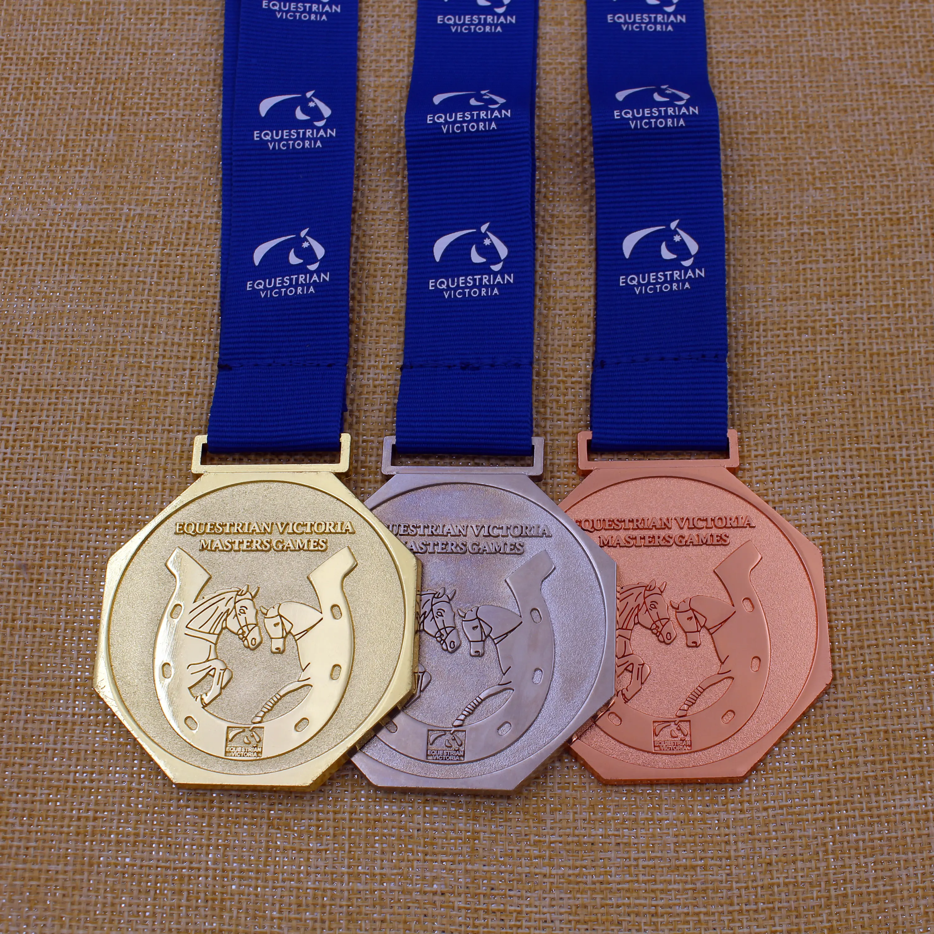 Aangepaste Paardensport Medaille Zinklegering 2d 3d Goud Zilver Bronzen Metalen Award Voor Paardenrennen Medailles Met Lint