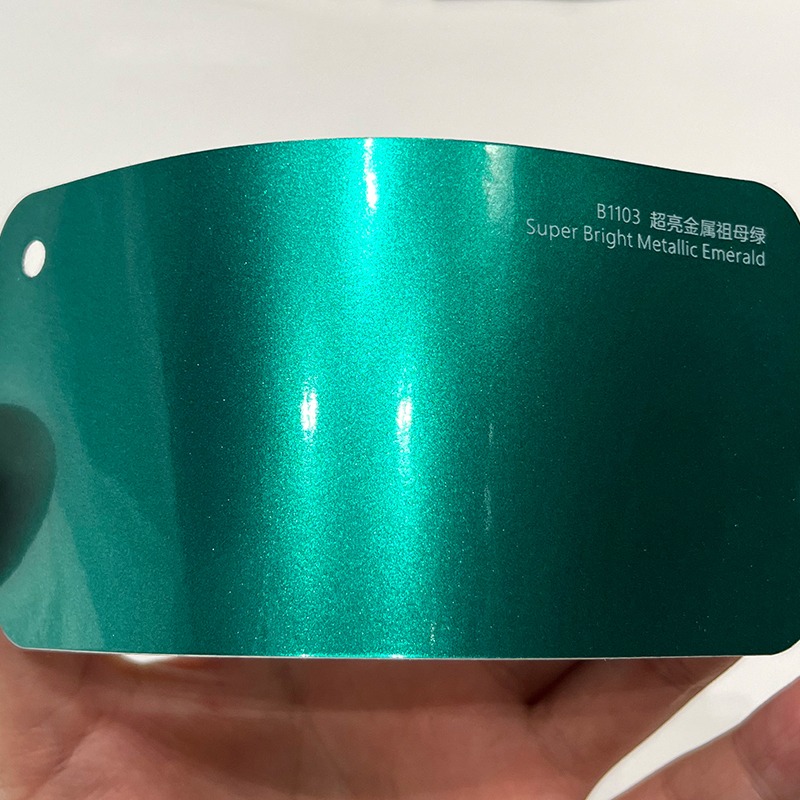 Vert émeraude métallisé super brillant