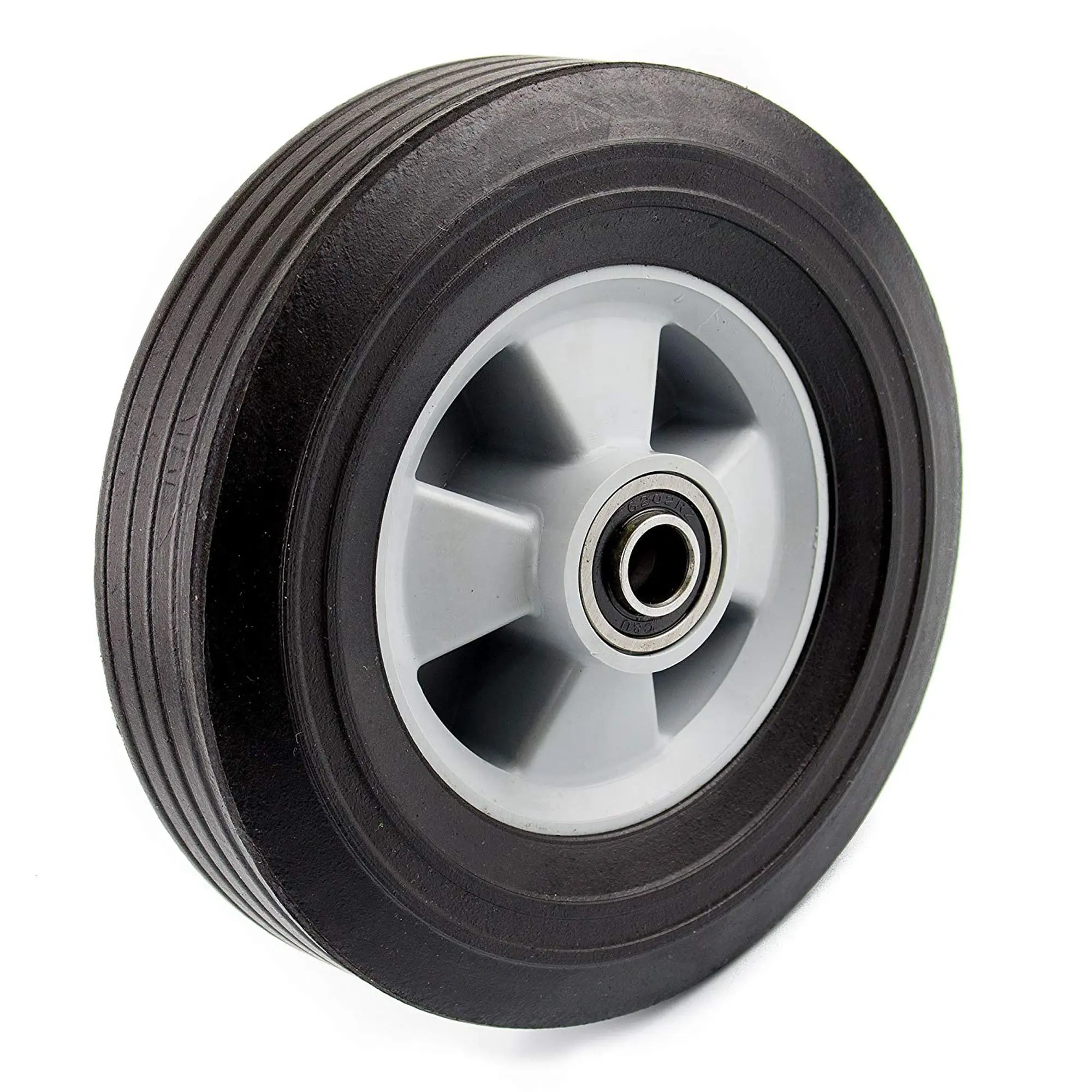 10 ''sólidos de borracha da roda e roda de plástico para lavadora de alta pressão de óleo aquecedor preenchido roda betoneira