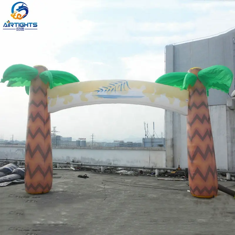 Tùy Chỉnh Trang Trí Giá Rẻ Hấp Dẫn Inflatable Palm Tree Arch