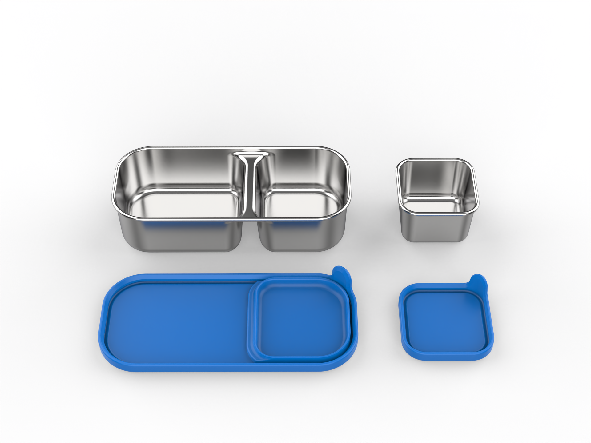 blue Square Soup Cup