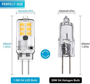 LOHAS Mini Corn Light <strong>12V</strong> G4 <strong>LED</strong> Light Bulb <strong>20W</strong> Halogen Bulb Replacement Energy Saving Light Bulb G4 <strong>LED</strong> for Chandelier - Product Image 2