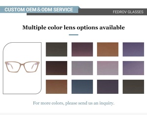 Fedrov Unisex High-End PC Frame Eyeglasses Custom Color with Simple Modern <strong>Design</strong> for Daily Travel Diamond Face Shape Match - Product Image 4