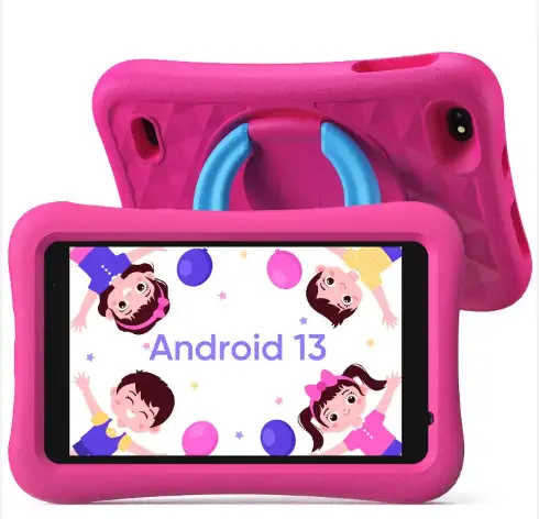 Kerstcadeau Voor Kinderen 7 Inch Android Tablet Ips Scherm Educatieve Tablet Ogen Bescherming Wifi 32Gb Oudercontrole