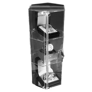 Großhandel große drehbare Arbeits platte rotierende Vitrine Display Locking Acryl Fall für Uhren, Schmuck - Product Image 3
