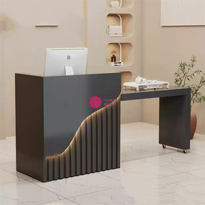 宜城美容热卖多功能可伸缩前台办公室小型接待台柜台价格便宜 - Product Image 3