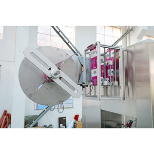 Автоматическая бутылка для воды аэрозоль может средства ухода за кожей крышка трамбовки ПВХ термоусадочная этикетировочная машина - Product Image 3