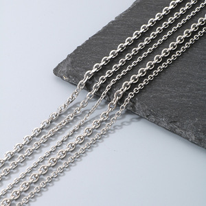 <strong>Chains</strong> for Daily Classic Stainless Steel Necklace. Simple and Versatile Plain <strong>Chain</strong> Various Lengths Replacement Single <strong>Chain</strong> - Product Image 3