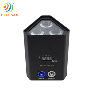 3 uds 18W inalámbrico RGBWA + UV alimentado por batería LED Par puede luces de escenario DMX/IR/APP Control cuerpo de hierro IP65 para uso en almacén y DJ - Product Image 5