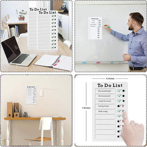 Bview Art Portable Memo To Do List Daily Routine Chore Chart Schedule Board Checklis per una gestione e una pianificazione efficienti delle attività - Product Image 4