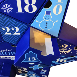 Biyobozunur el yapımı büyük boy Geschenkbox lüks kozmetik gizem kutuları yıldız şekli özel Advent takvim kutusu - Product Image 6