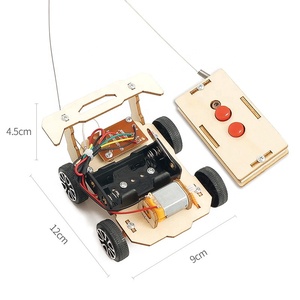 C-20E 1 adet kök eğitici oyuncak inşaat kiti mühendislik manuel kablosuz uzaktan kumanda araba RC arabalar 3D ahşap DIY sanat el sanatları - Product Image 2