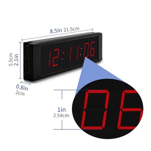 Schnelle Lieferung Benutzer definierte LED-Anzeige 1 Zoll Digital Desk Table Wanduhr Multifunktion aler Countdown-Timer mit Summer-Fernbedienung - Product Image 2