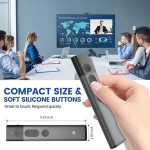 Miglior presentatore Laser senza fili presentazione Clicker puntatore Laser penna Presenter insegnante USB telecomando ricaricabile Pointeur - Product Image 3