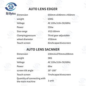 Optik Lens kesme desensiz SJG-800A Edger makinesi için SJ optik oto Lens + oto Lens Edger - Product Image 6