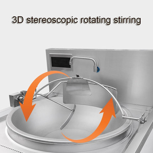 20kW 30 ~ 70L thép không gỉ điện công suất lớn tự động xào nấu ăn Chảo máy thương mại Nhà hàng cơm chiên - Product Image 3