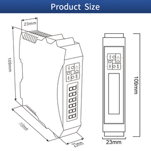 Trasmettitore di pesatura ad alta velocità DIN montato su rotaia K5 con indicatore di controllo del peso di uscita analogica e Modbus RS485 - Product Image 4