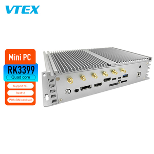 Mini Pc Rk3399 doppia Cortex-A72 + Quad architettura Cortex-A53 Hexa core 1.8Ghz Rj45 * 2 Wif 5G Sim Card Computer Desktop Minipc - Product Image 1