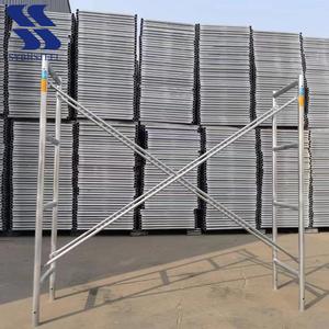 Andamio de construcción de alta resistencia Sistema de andamio Andamio con sistema de marco de escalera para construcción y trabajo industrial