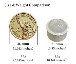 360 Degree Pyroelectric Infrared <strong>Detection</strong> <strong>PIR</strong> Module Coin Size Human Motion <strong>Sensor</strong> DC 5V-24V <strong>Range</strong> Motion Position <strong>Sensors</strong> - Product Image 5