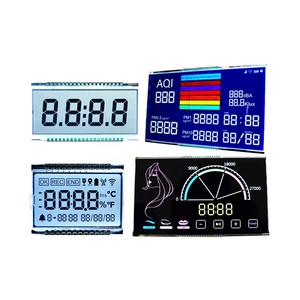 Kunden spezifische kleine Größe TN Sieben Segmente LCD-Klimaanlage mit geringem Strom verbrauch Fernbedienung LCD-Display mit Zebra anschluss - Product Image 5