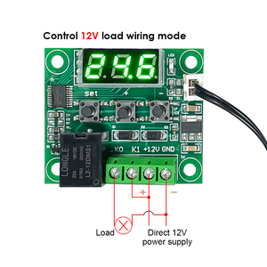 W1209 DC 5V 12V 24V Calor Temperatura fría Termostato Interruptor de control de temperatura Controlador Termómetro Thermo NTC Sensor - Product Image 2