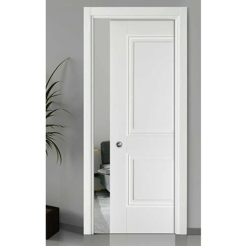 Porta de madeira interior moderno interior da porta invisível design com dobradiça escondida sem moldura porta secreta