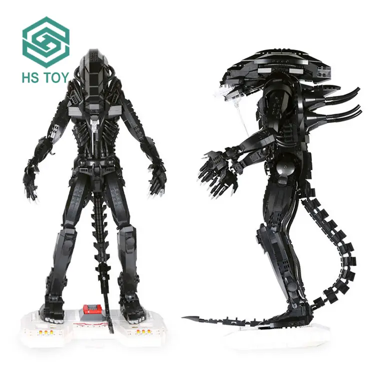 HS 2020 Buah Blok Bangunan Gambar Blok Alien Set Alien Bricks Set Film Seri Robot Mainan Karakter Bata untuk Anak-anak