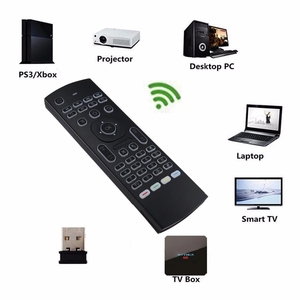 Venta al por mayor MX3 Air Mouse 2,4G Control remoto inteligente inalámbrico Mini teclado árabe/Inglés/ruso versión USB nueva membrana - Product Image 6
