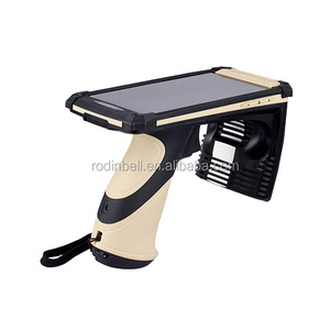 Nueva llegada UHF RFID lector de mano 1D/2D escáner de código de barras Bluetooth lector Rfid