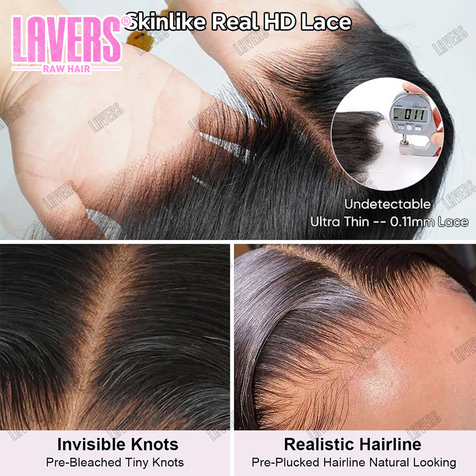 HD Lace Pre desplumado línea de cabello natural