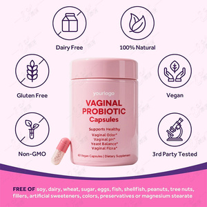 נשים בריאות פרו-ביוטי כמוסות פרו-ביוטי תערובת תמיכה פלורה אינטימית תוספת - Product Image 2