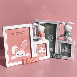7英寸3英寸组合相框桌子兔子相框儿童卡通可爱相框 - Product Image 3