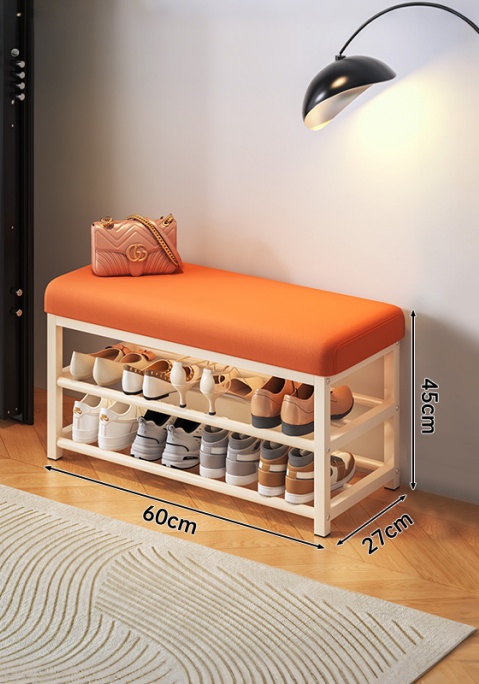 60 cm BLANC-ORANGE