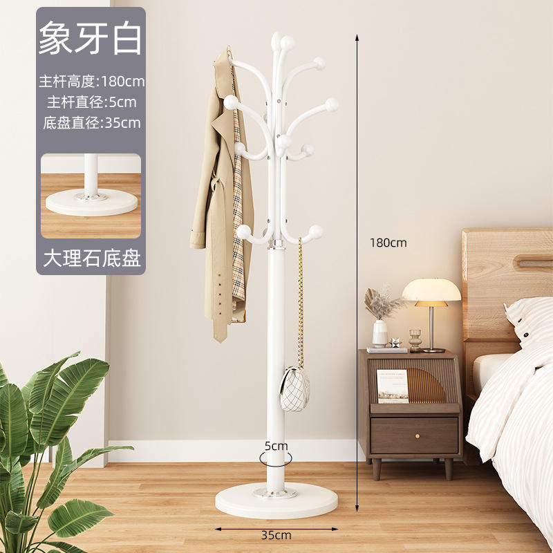 Blanc Ivoire - Assiette en Marbre - Base Extra Large et Épaisse de 35 cm